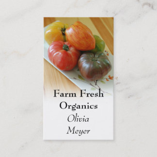 Heirloom Tomatoes Business Cards