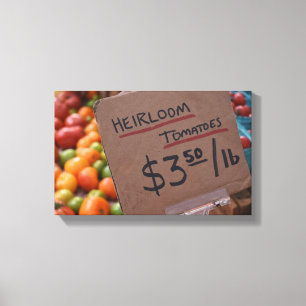 Heirloom Tomatoes Greenmarket New York Photography Canvas Print