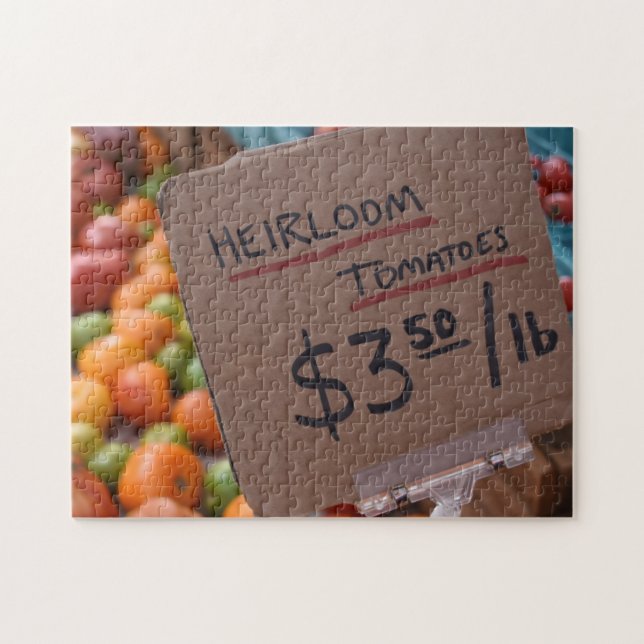 Heirloom Tomatoes Greenmarket New York Photography Jigsaw Puzzle (Horizontal)