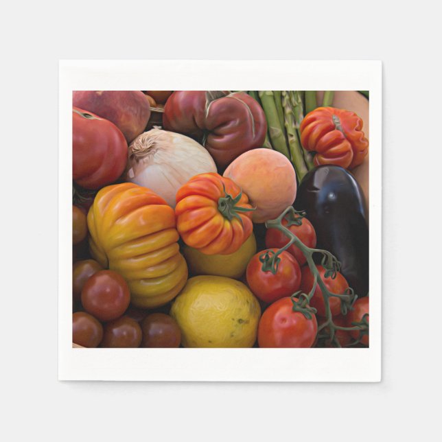 Heirloom Tomatoes Napkin (Front)