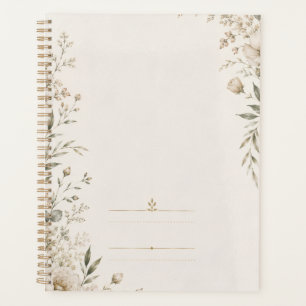 Heirloom Wedding Invitation with Refined Botanical Planner