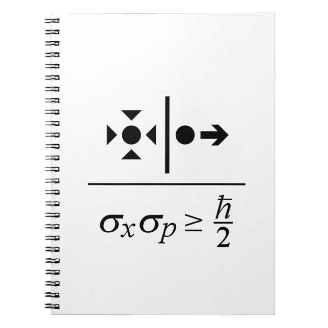 Heisenberg Uncertainty Principle Notebook (Front)