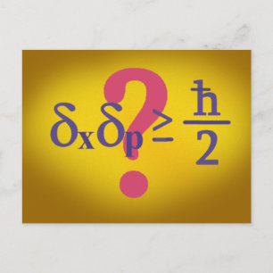 Heisenberg uncertainty principle postcard