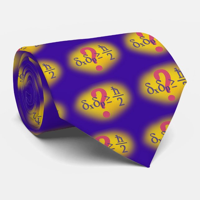Heisenberg uncertainty principle tie (Rolled)