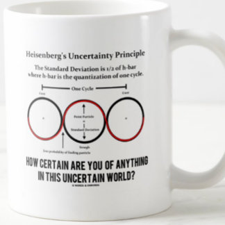 Heisenberg's Uncertainty Principle Physics Humour Coffee Mug