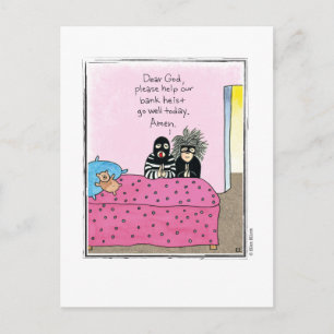 HEIST cartoon by Ellen Elliott Postcard