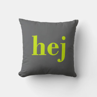 Hej - Swedish Hello Cushion
