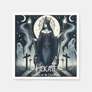 Hekate Goddess of the Crossroads Ghostly Spirits Napkin