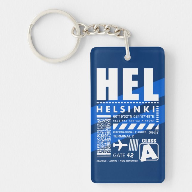 HEL Helsinki Airport Key Ring (Front)