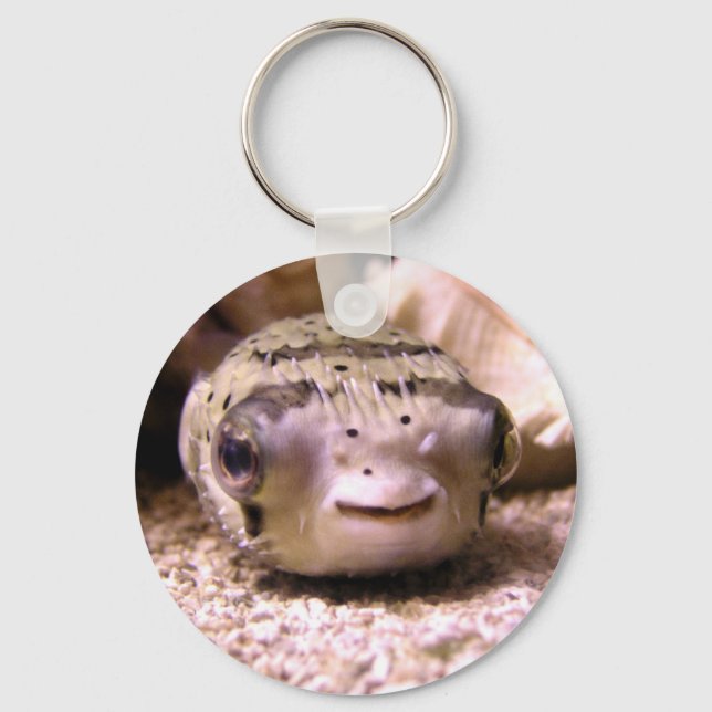 Helaine's Blowfish Pufferfish Key Ring (Front)