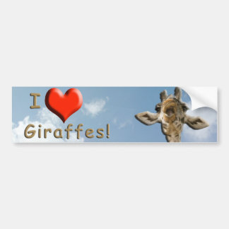 Helaine's Goofy Giraffe Bumper Sticker