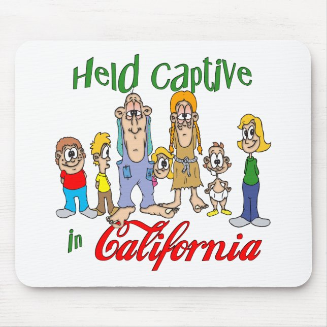 Held Captive in California Mouse Mat (Front)