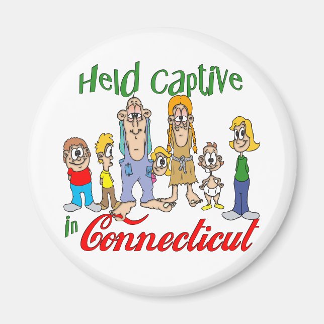 Held Captive in Connecticut Magnet (Front)