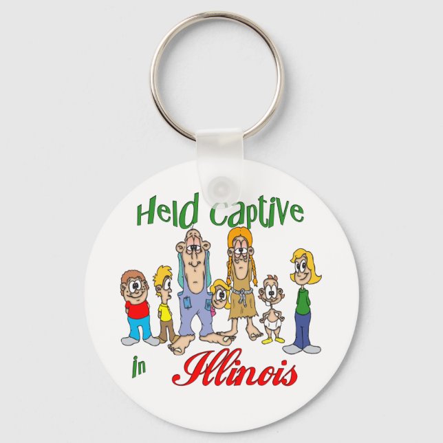 Held Captive in Illinois Key Ring (Front)