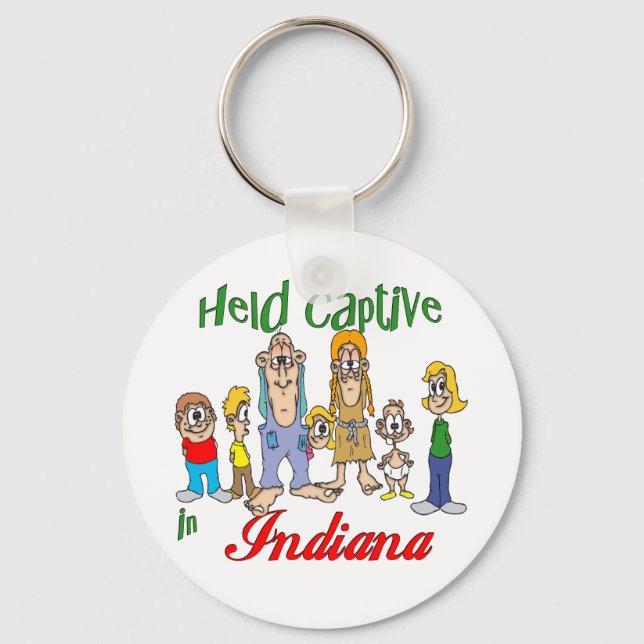 Held Captive in Indiana Key Ring (Front)