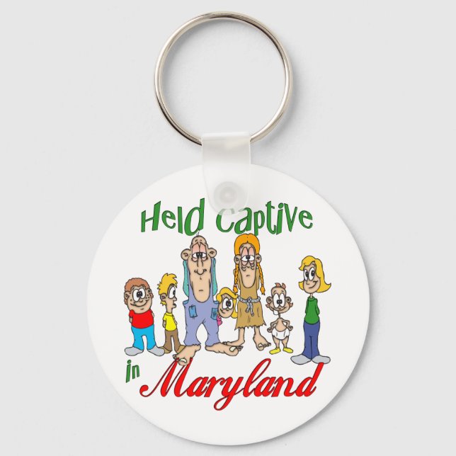 Held Captive in Maryland Key Ring (Front)