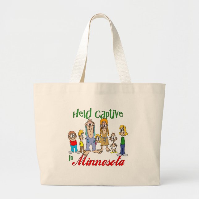 Held Captive in Minnesota Large Tote Bag (Front)