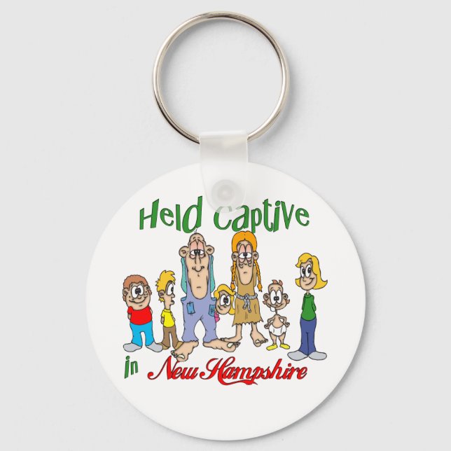 Held Captive in New Hampshire Key Ring (Front)