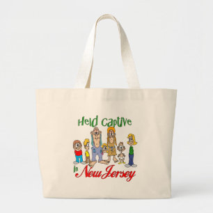 Held Captive in New Jersey Large Tote Bag