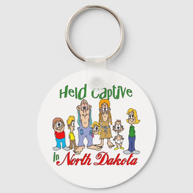 Held Captive in North Dakota Key Ring (Front)
