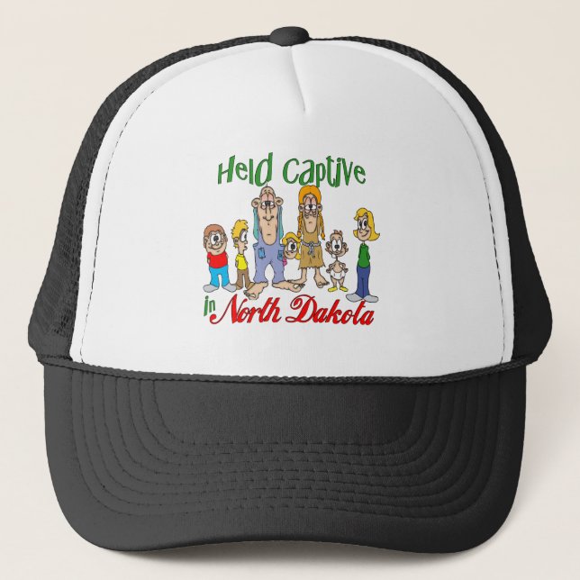 Held Captive in North Dakota Trucker Hat (Front)