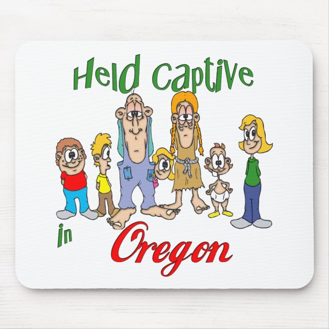 Held Captive in Oregon Mouse Mat (Front)