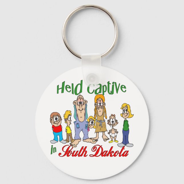 Held Captive in South Dakota Key Ring (Front)
