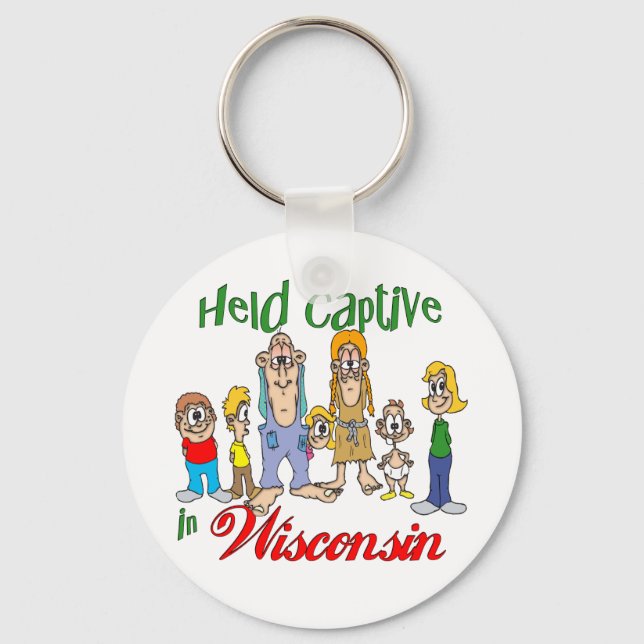 Held Captive in Wisconsin Key Ring (Front)
