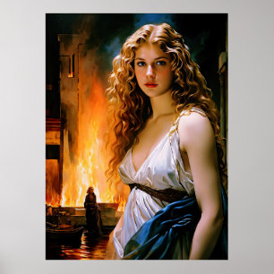 "Helen, A Spartan’s Beauty, Troy’s Fire" Poster