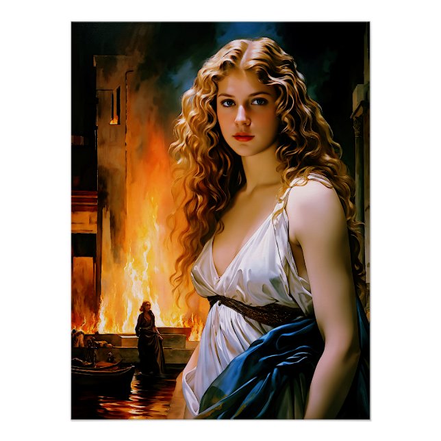 "Helen, A Spartan’s Beauty, Troy’s Fire" Poster (Front)