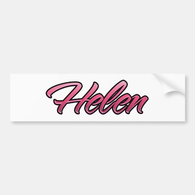 Helen faded pink sticker (Front)