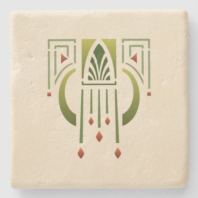 Helen Foster "Arts and Crafts Pendant" Stone Coaster (Front)