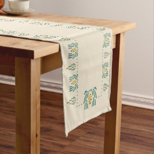 Helen Foster Pine Border Stencil Long Table Runner