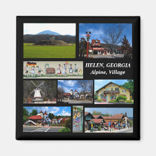  Helen, Georgia Alpine Village magnet