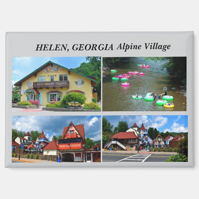 Helen Georgia Alpine Village Magnet (Front)