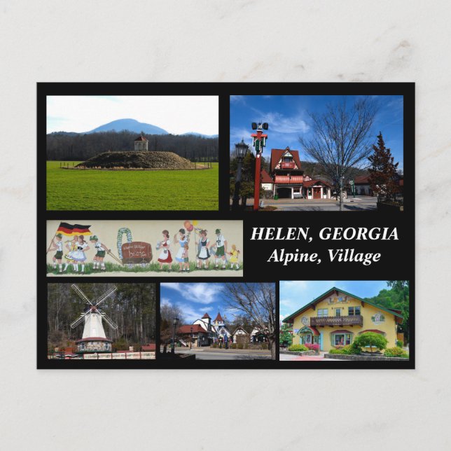 Helen, Georgia Alpine Village postcard (Front)