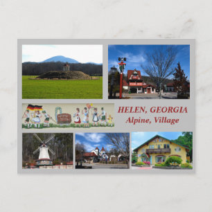 Helen, Georgia Alpine Village postcard