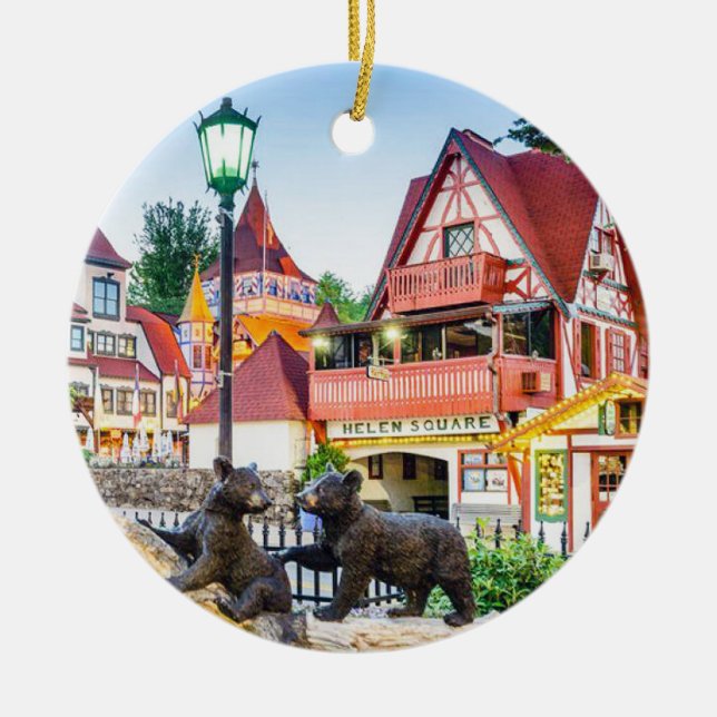 Helen, Helen Georgia, Helen Ornament, Helen  Ceramic Tree Decoration (Front)