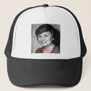 Helen Keller "Faith/Stength" Wisdom Quote Trucker Hat