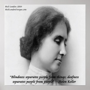 Helen Keller & Famous Blind/Deaf Poster