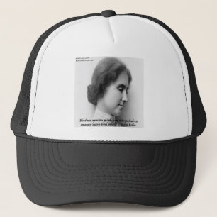Helen Keller & Famous Deaf/Blind Quote Trucker Hat