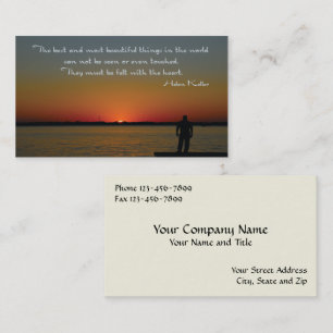 Helen Keller Inspirational Saying Business Card