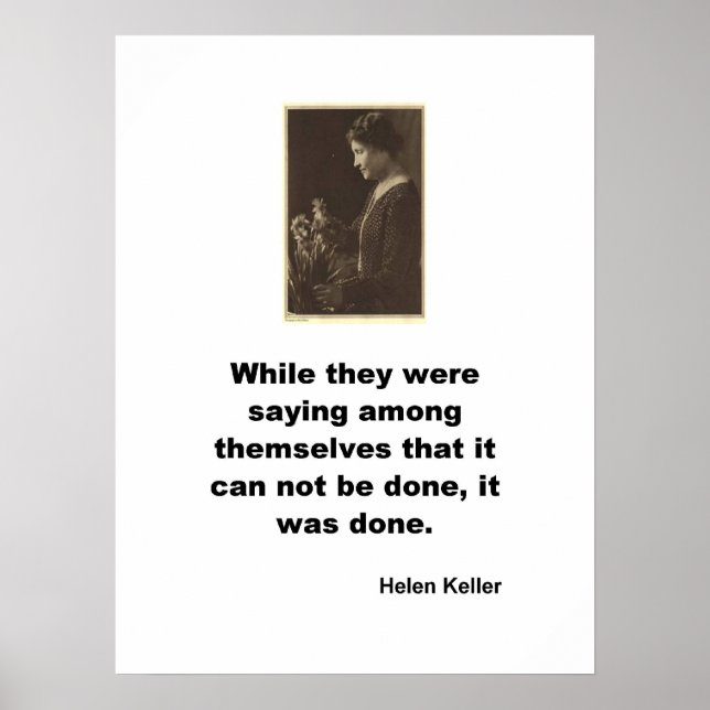 Helen Keller Poster (Front)