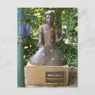 Helen Keller Statue Postcard