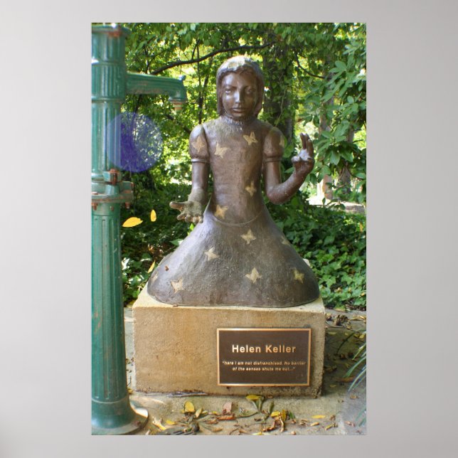 Helen Keller Statue Poster (Front)
