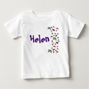 Helen, Name With Australian Wildlife, Baby T-Shirt