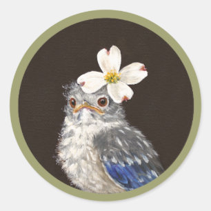 Helen the baby bluebird stickers
