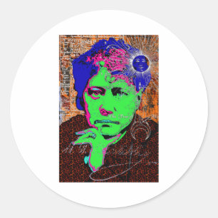 Helena Blavatsky Theosophy Occult Esoteric New Age Classic Round Sticker