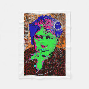 Helena Blavatsky Theosophy Occult Esoteric New Age Fleece Blanket