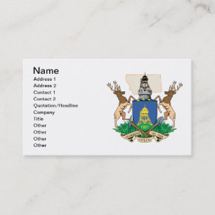 Helena City's Coat of Arms Business Card